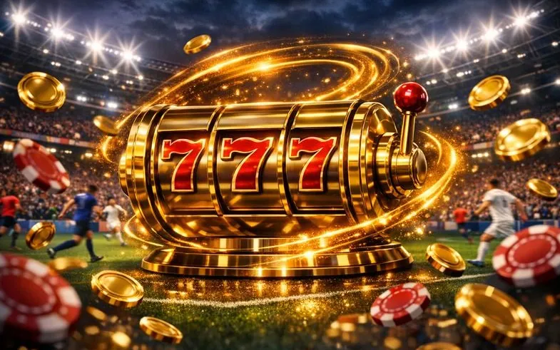 Hero banner Stellare Casino con slot 777 e stazione